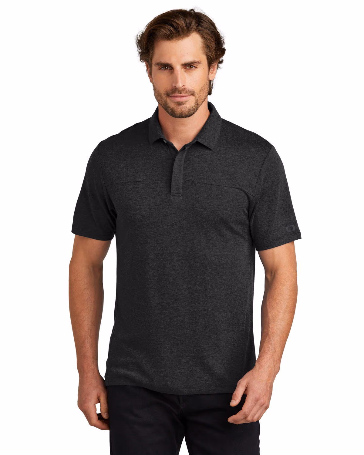 Custom OGIO Command Polo - Blacktop front