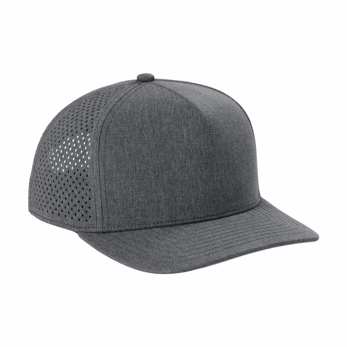 Custom OGIO 5-Panel Performance Cap - Heather Gear Grey side