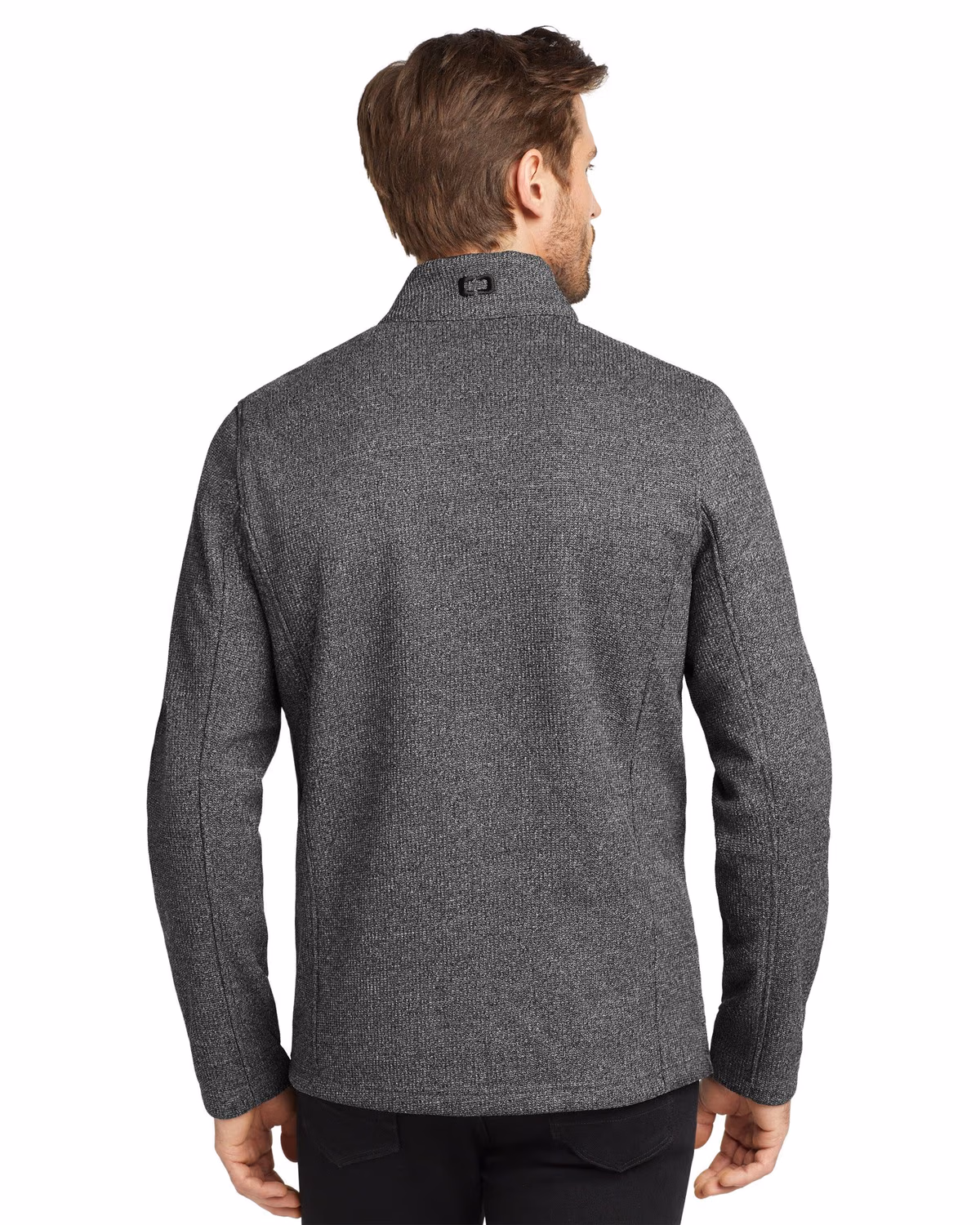 Custom OGIO Grit Fleece Jacket - Diesel Grey Heather back