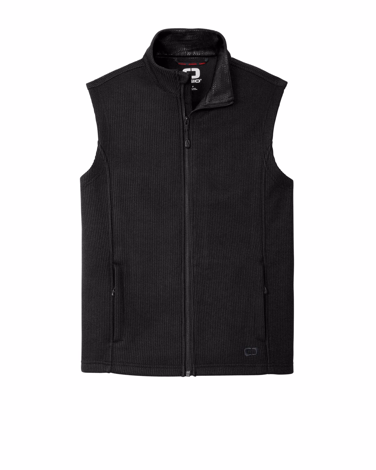 Custom OGIO Grit Fleece Vest - Blacktop flat front