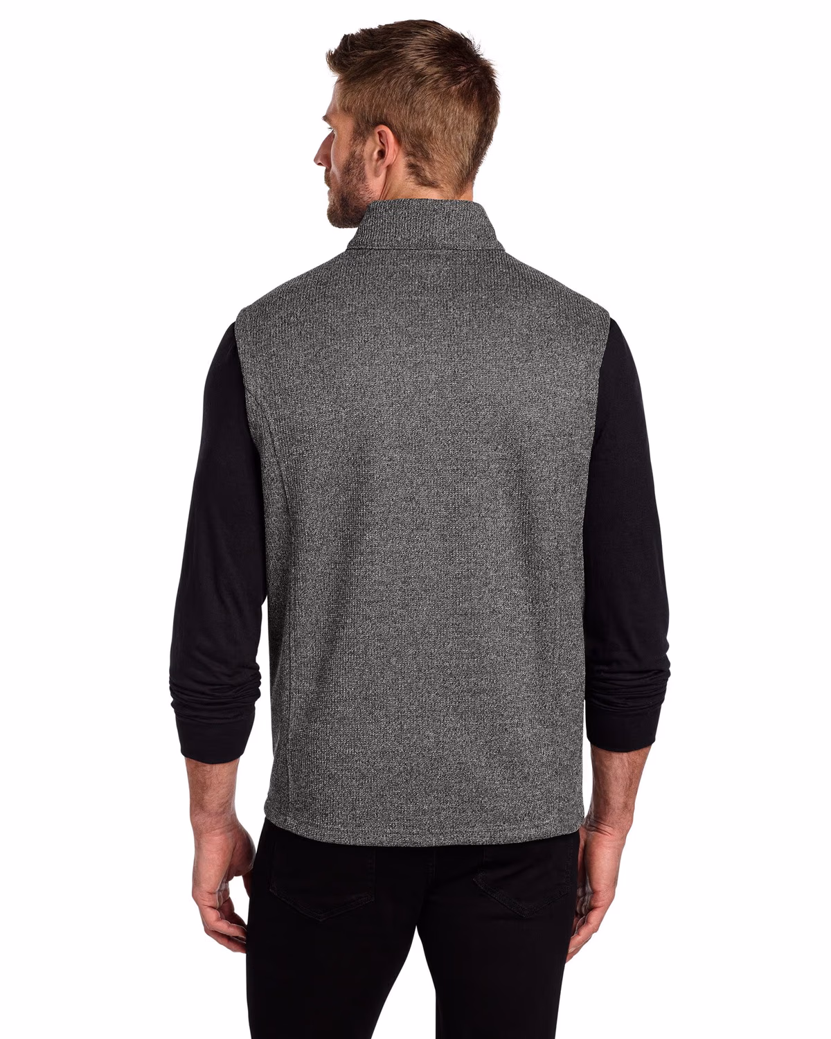 Custom OGIO Grit Fleece Vest - Diesel Grey Heather back