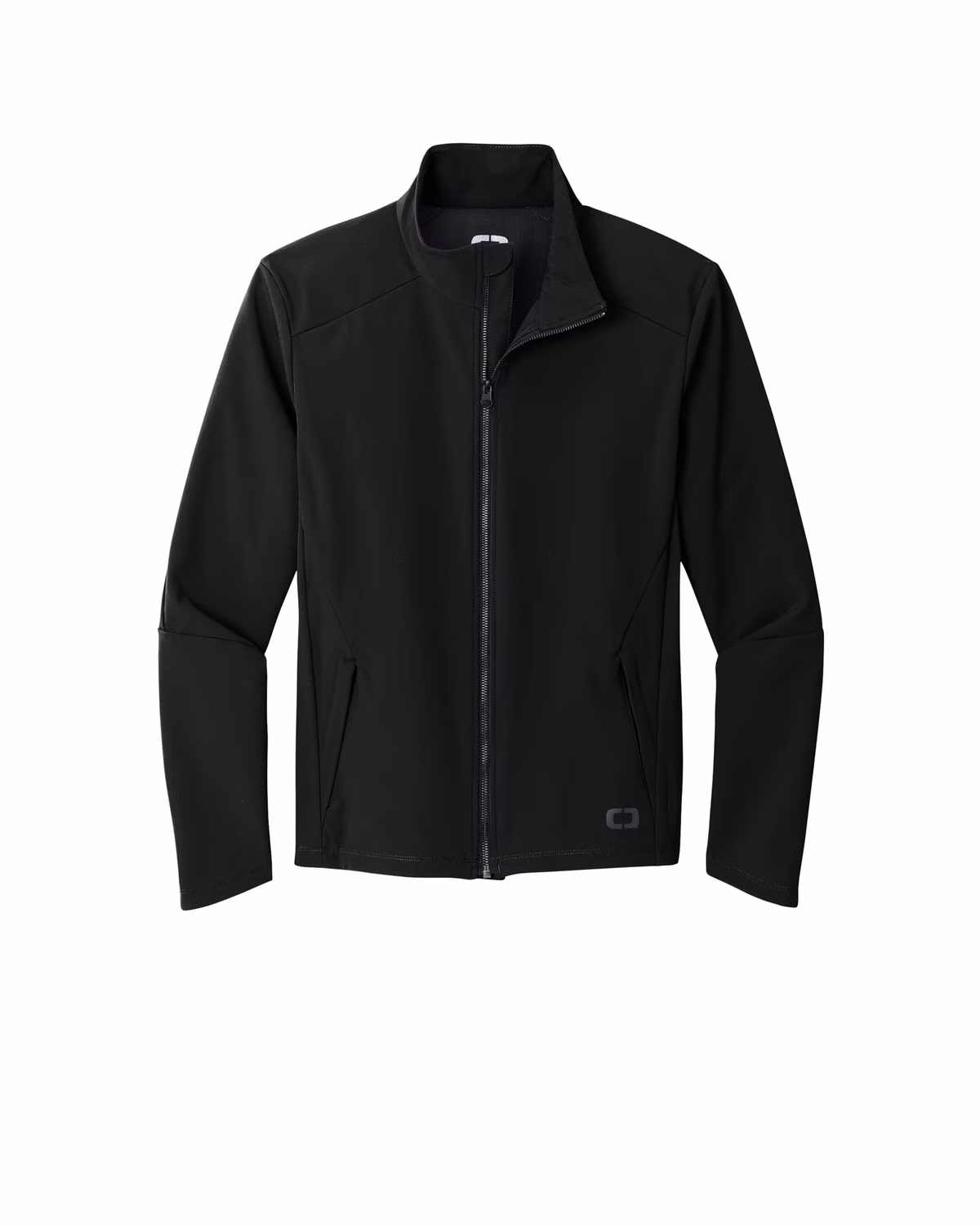 Custom OGIO Commuter Full-Zip Soft Shell - Blacktop flat front