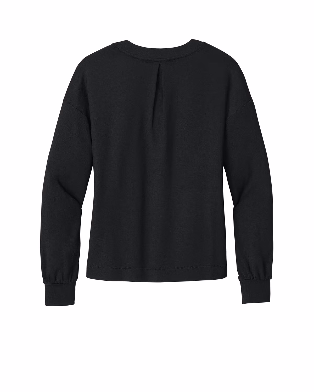 Custom TravisMathew Women’s Long Weekend V-Neck - Black flat back