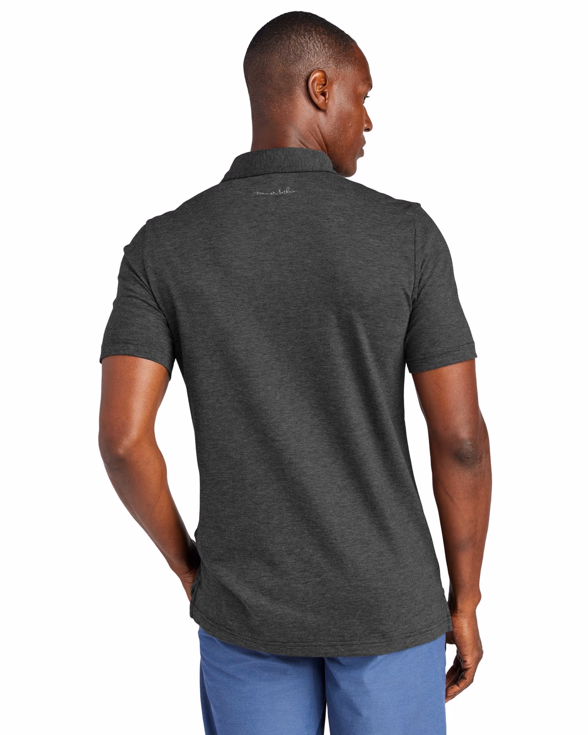Custom TravisMathew Sunnyvale Polo - Black Heather back