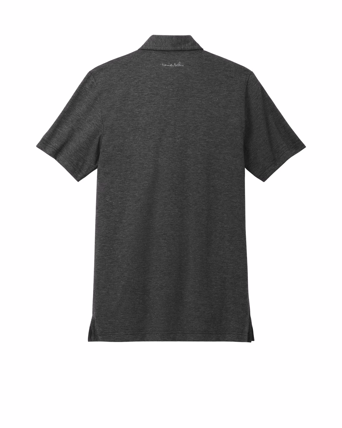 Custom TravisMathew Sunnyvale Polo - Black Heather flat back
