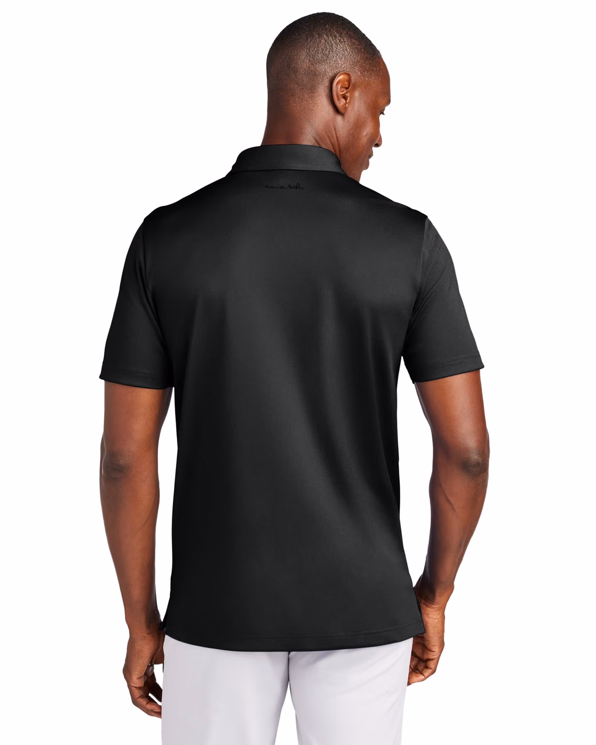 Custom TravisMathew Cabana Solid Polo - Black back