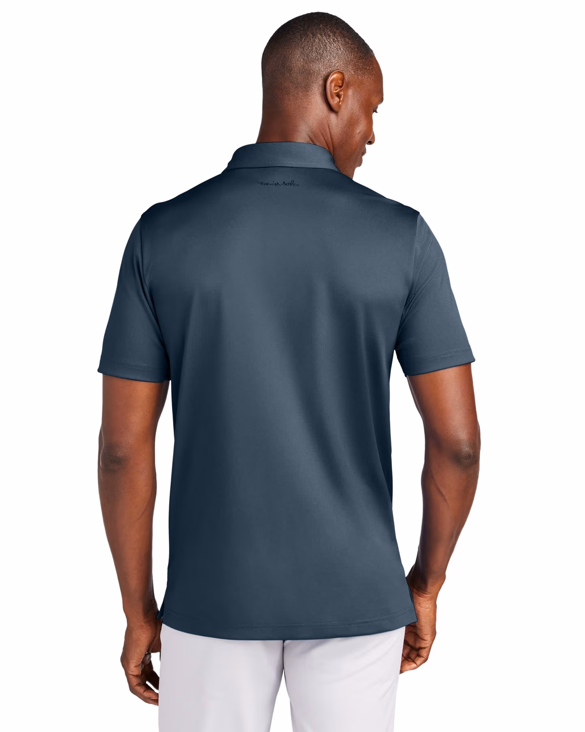 Custom TravisMathew Cabana Solid Polo - Blue Nights back