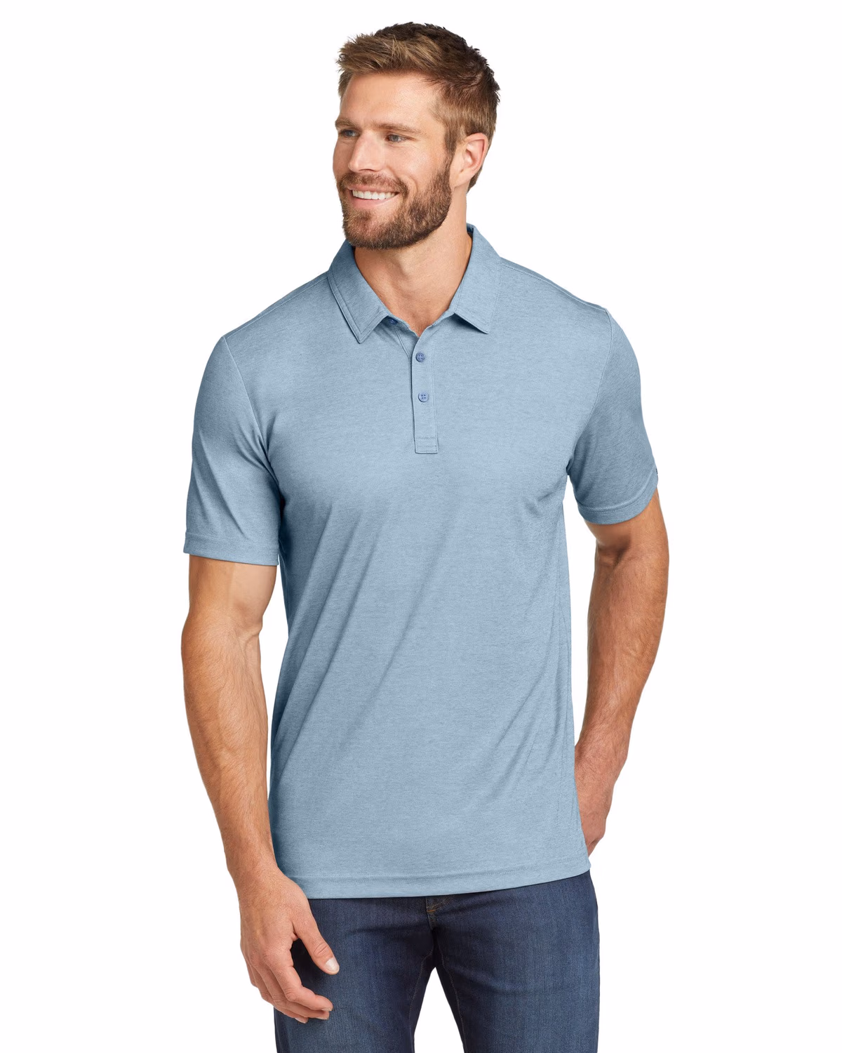 Custom TravisMathew Oceanside Heather Polo