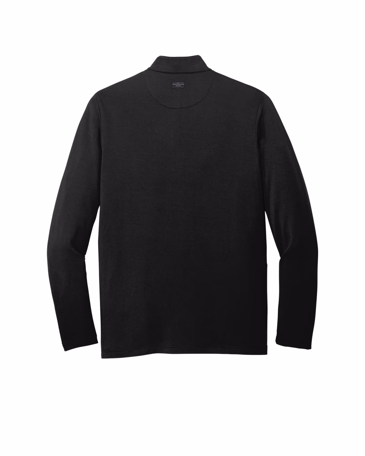 Custom TravisMathew Newport Full-Zip Fleece - Black flat back
