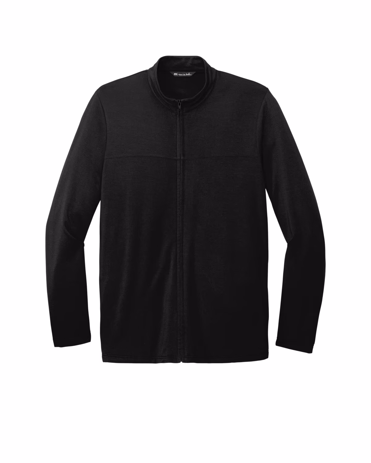 Custom TravisMathew Newport Full-Zip Fleece - Black flat front
