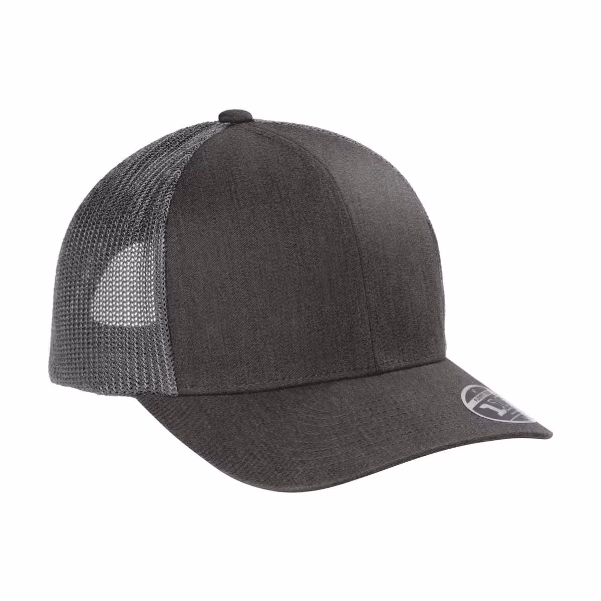 Custom TravisMathew Cruz Trucker Cap - Black Heather side