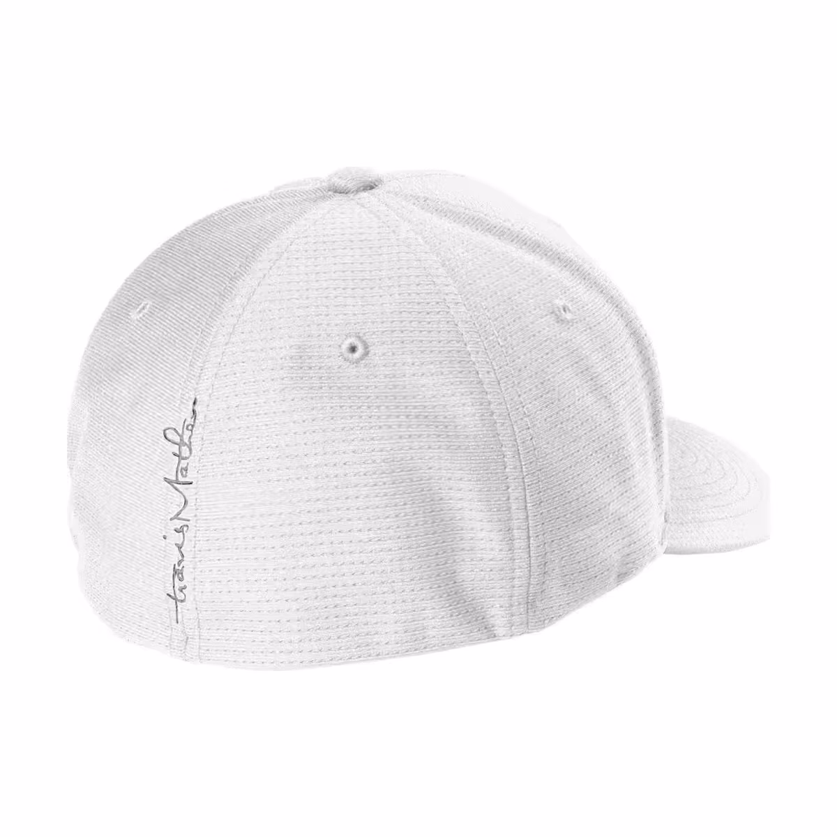Custom TravisMathew Rad Flexback Cap - White flat back