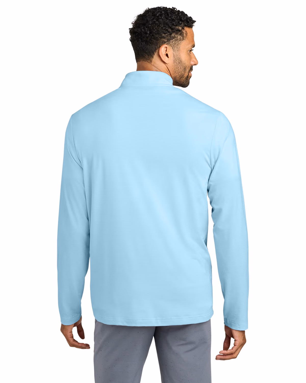 Custom TravisMathew Crestview 1/4-Zip - Dream Blue back