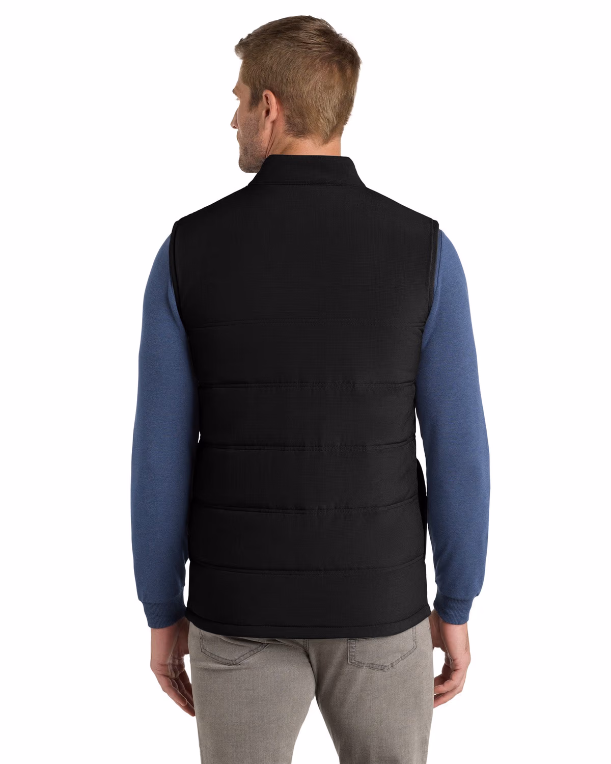 Custom TravisMathew Cold Bay Vest - Black back