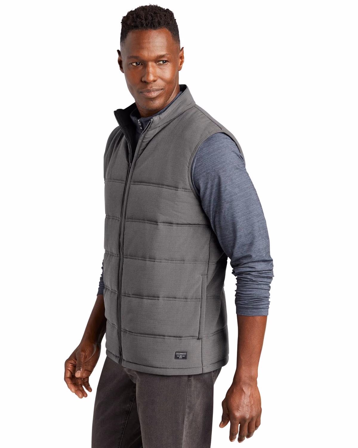 Custom TravisMathew Cold Bay Vest - Quiet Shade Grey 3q