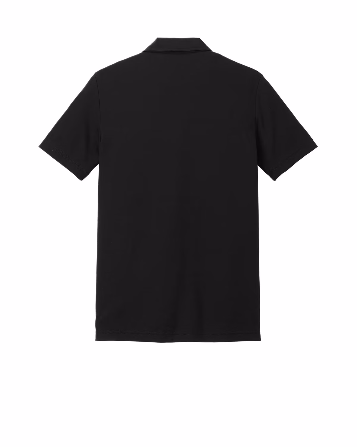 Custom TravisMathew Coastal Chest Stripe Polo - Black flat back