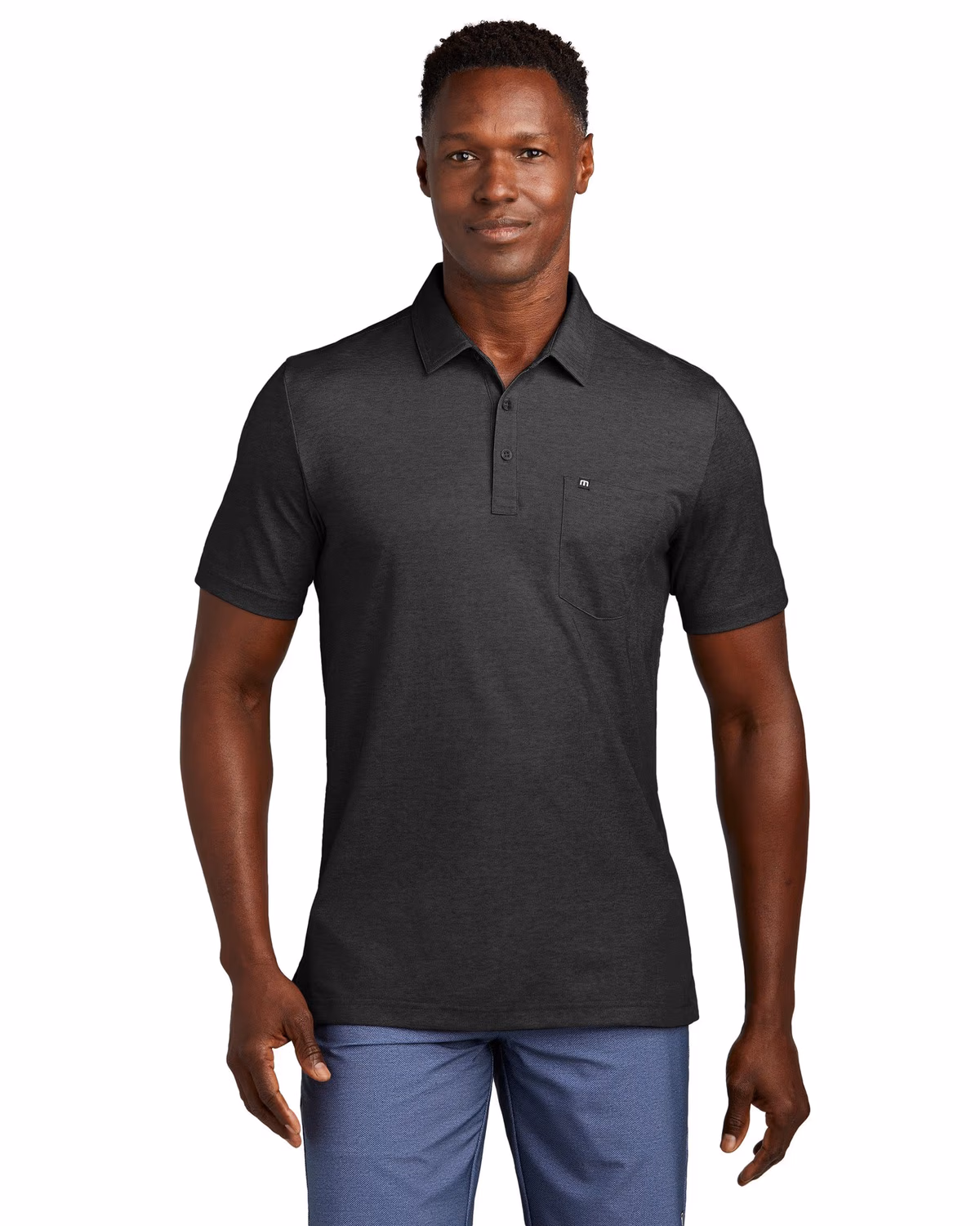 Custom TravisMathew Oceanside Heather Pocket Polo
