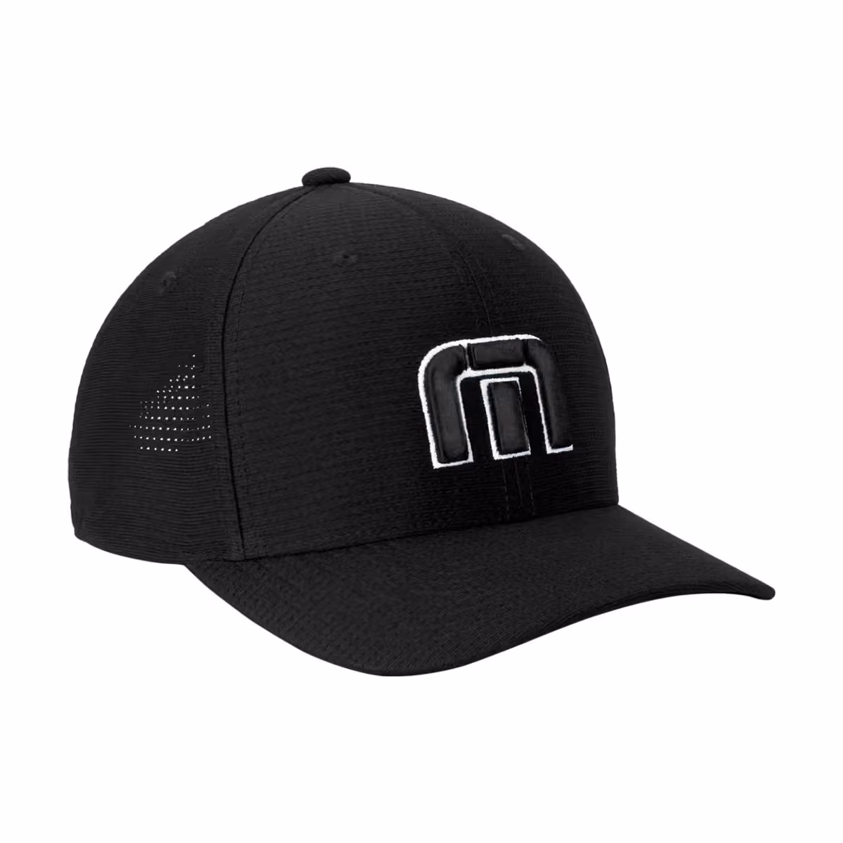 Custom TravisMathew Front Icon Cap - Black side