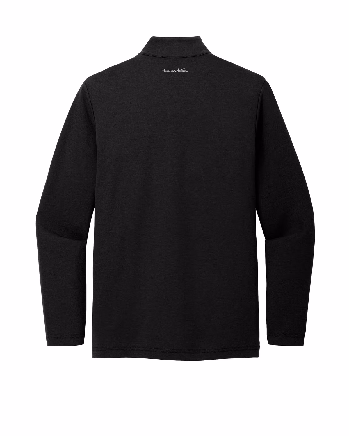 Custom TravisMathew Coveside 1/4-Zip - Black flat back