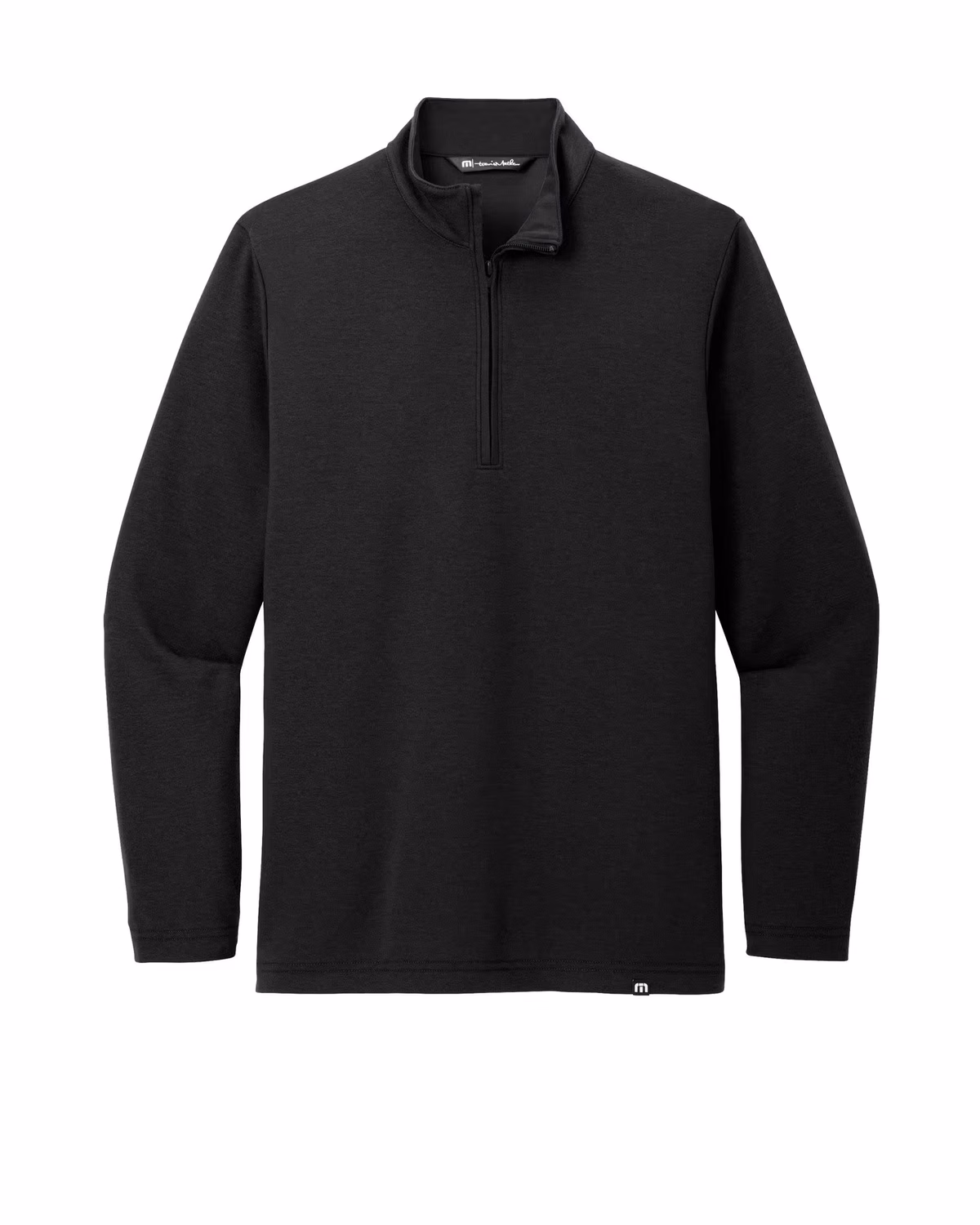 Custom TravisMathew Coveside 1/4-Zip - Black flat front