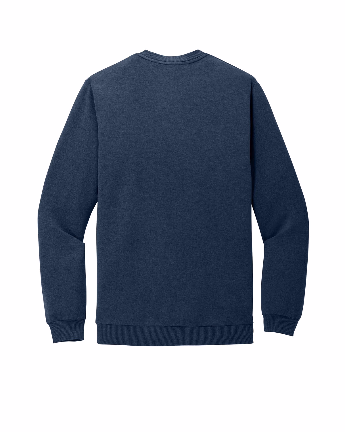 Custom TravisMathew Long Weekend Crew - Blue Nights Heather flat back