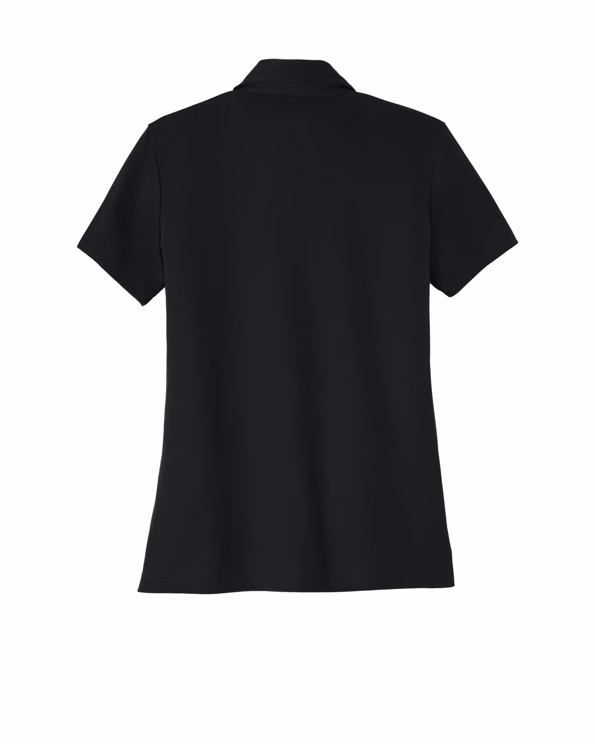 Custom TravisMathew Women's Oceanside Solid Polo - Black flat back