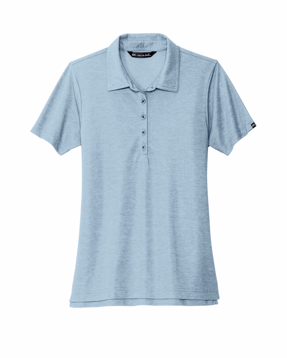 Custom TravisMathew Women's Oceanside Heather Polo - Allure Heather flat front