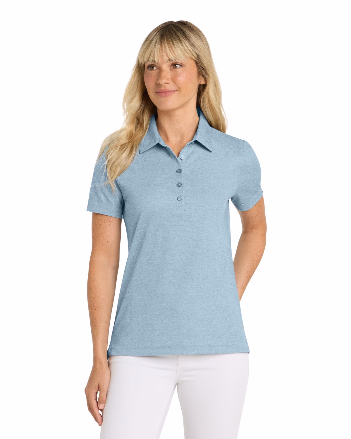 Custom TravisMathew Women's Oceanside Heather Polo