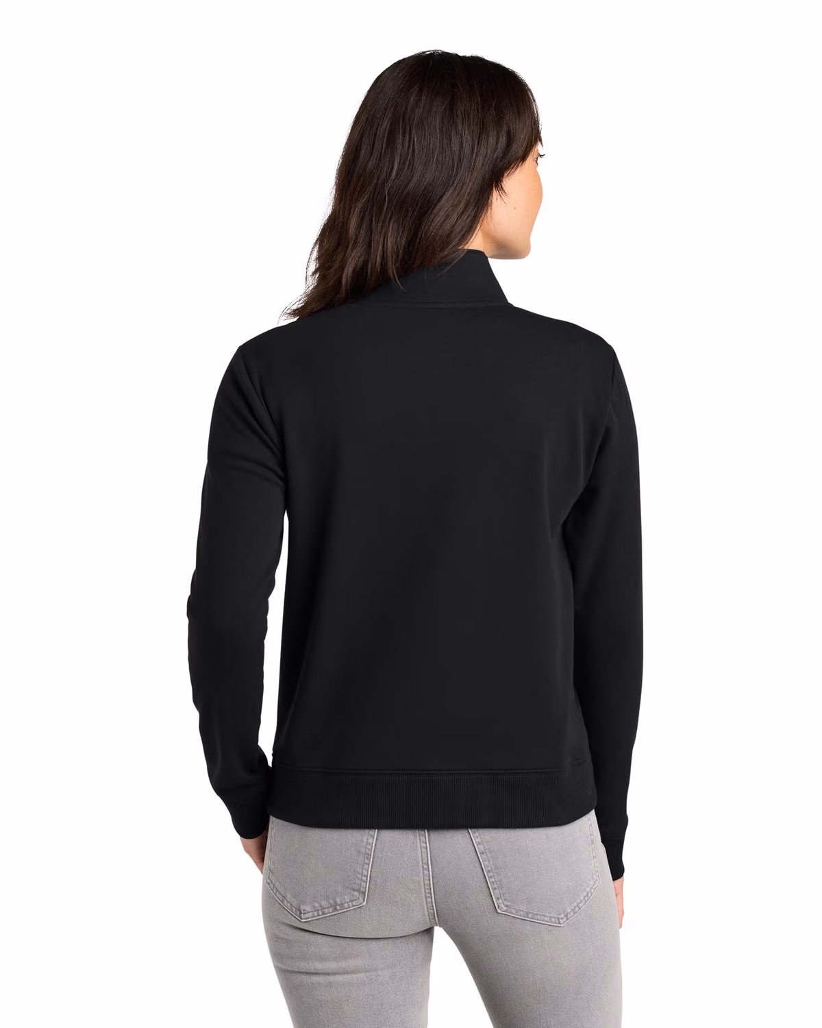 Custom TravisMathew Women’s Ocean Villa 1/4-Zip - Black back