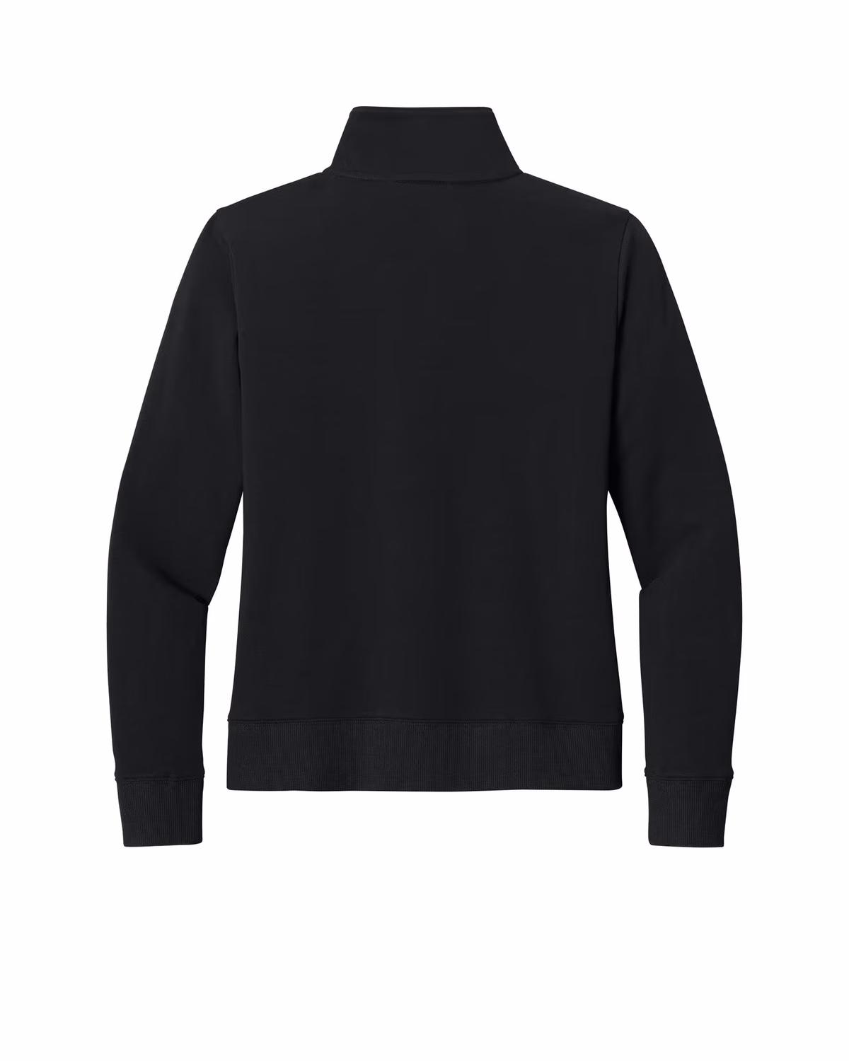 Custom TravisMathew Women’s Ocean Villa 1/4-Zip - Black flat back
