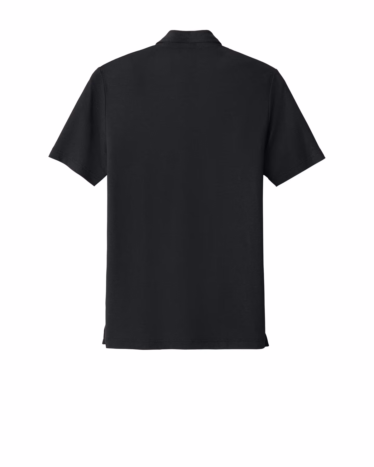 Custom TravisMathew Glenview Stripe Polo - Black flat back