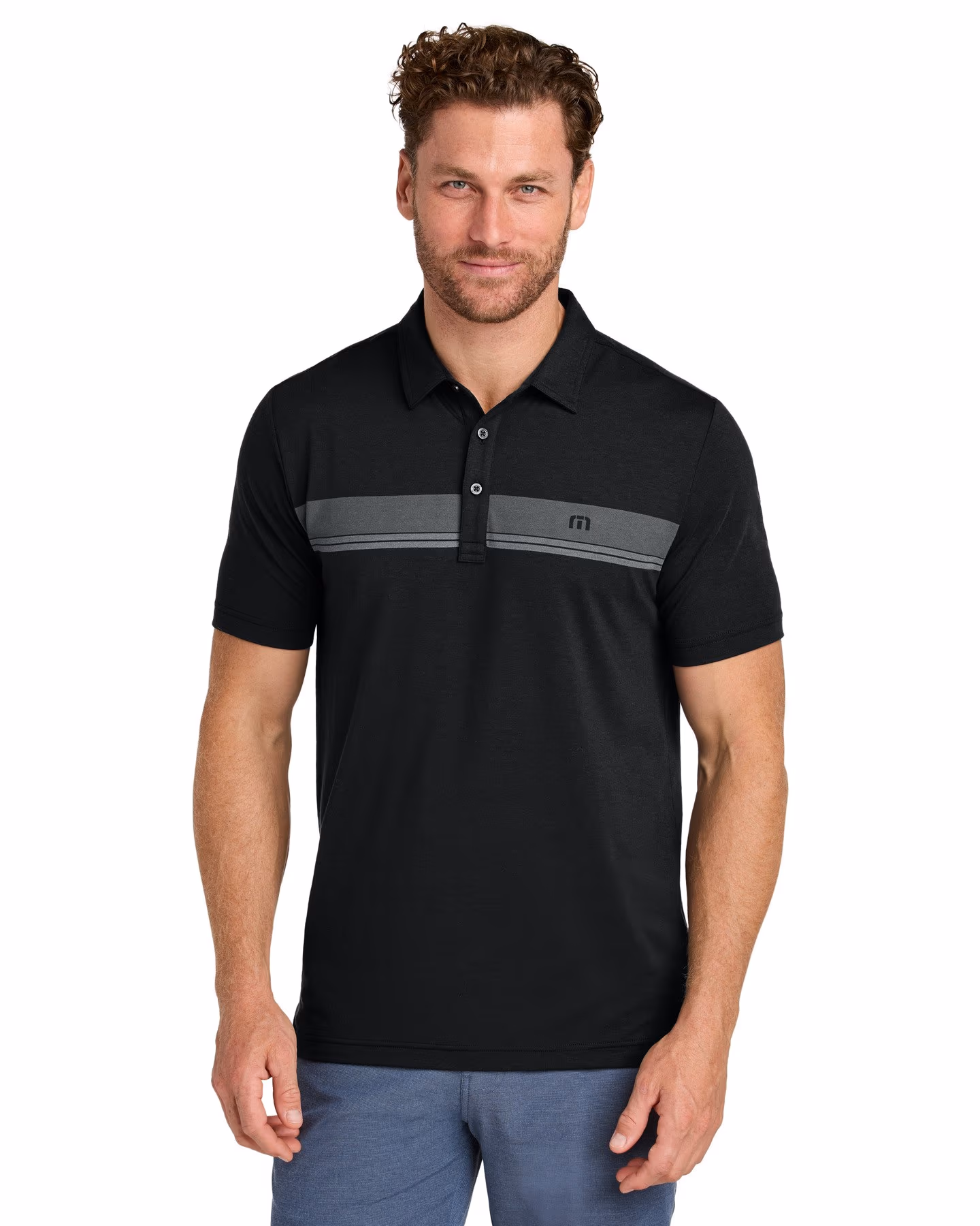 Custom TravisMathew Glenview Stripe Polo