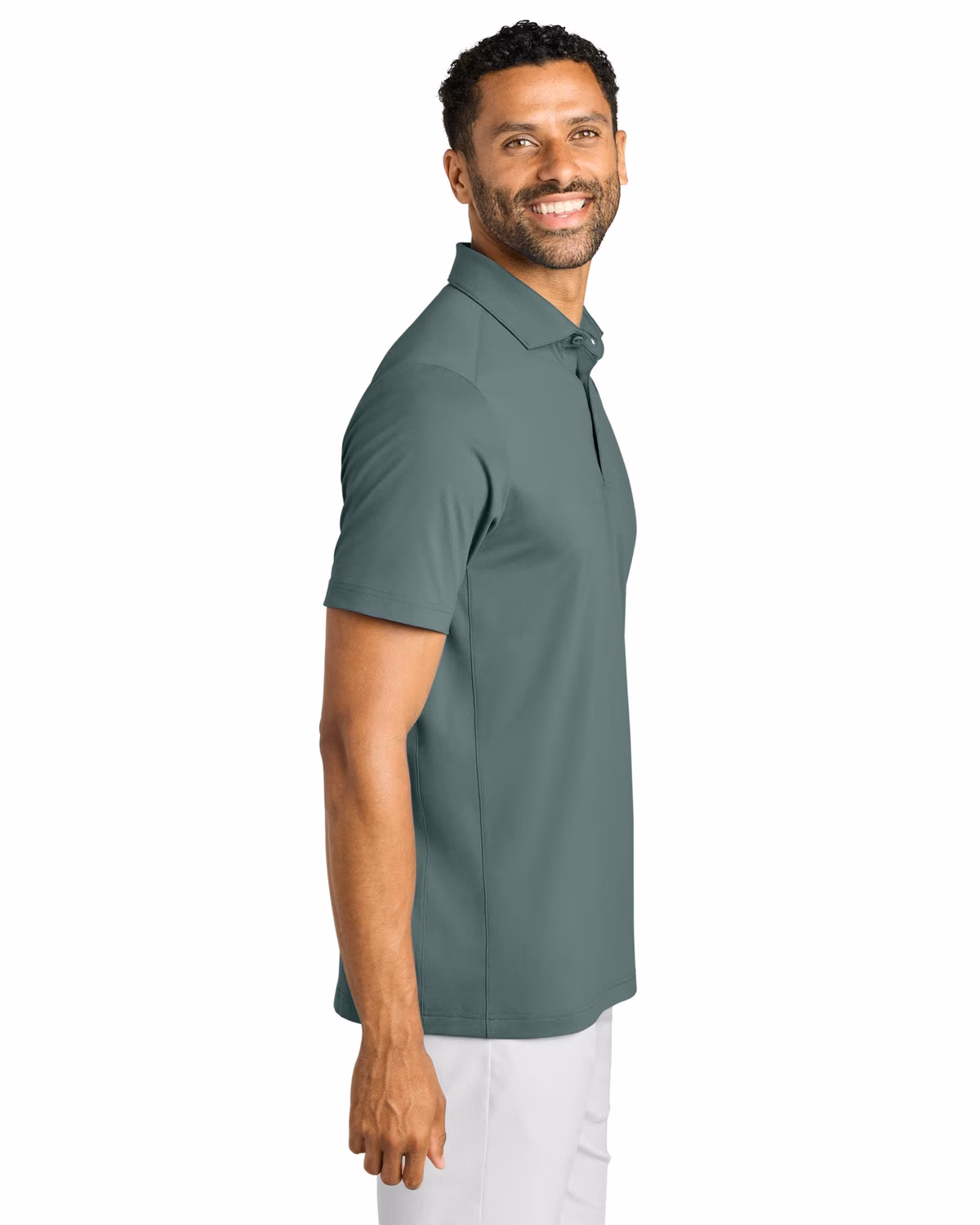 Custom TravisMathew Onward Polo - Balsam Green side