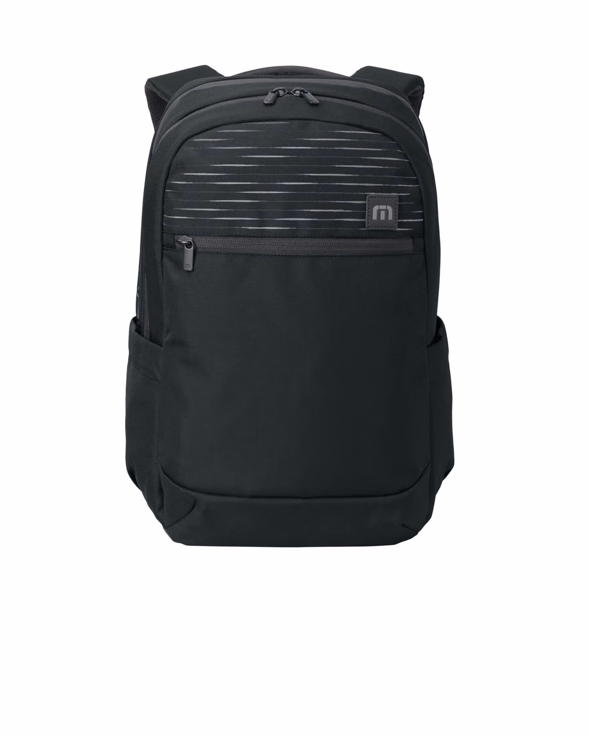 Custom TravisMathew Approach Backpack - Black flat front