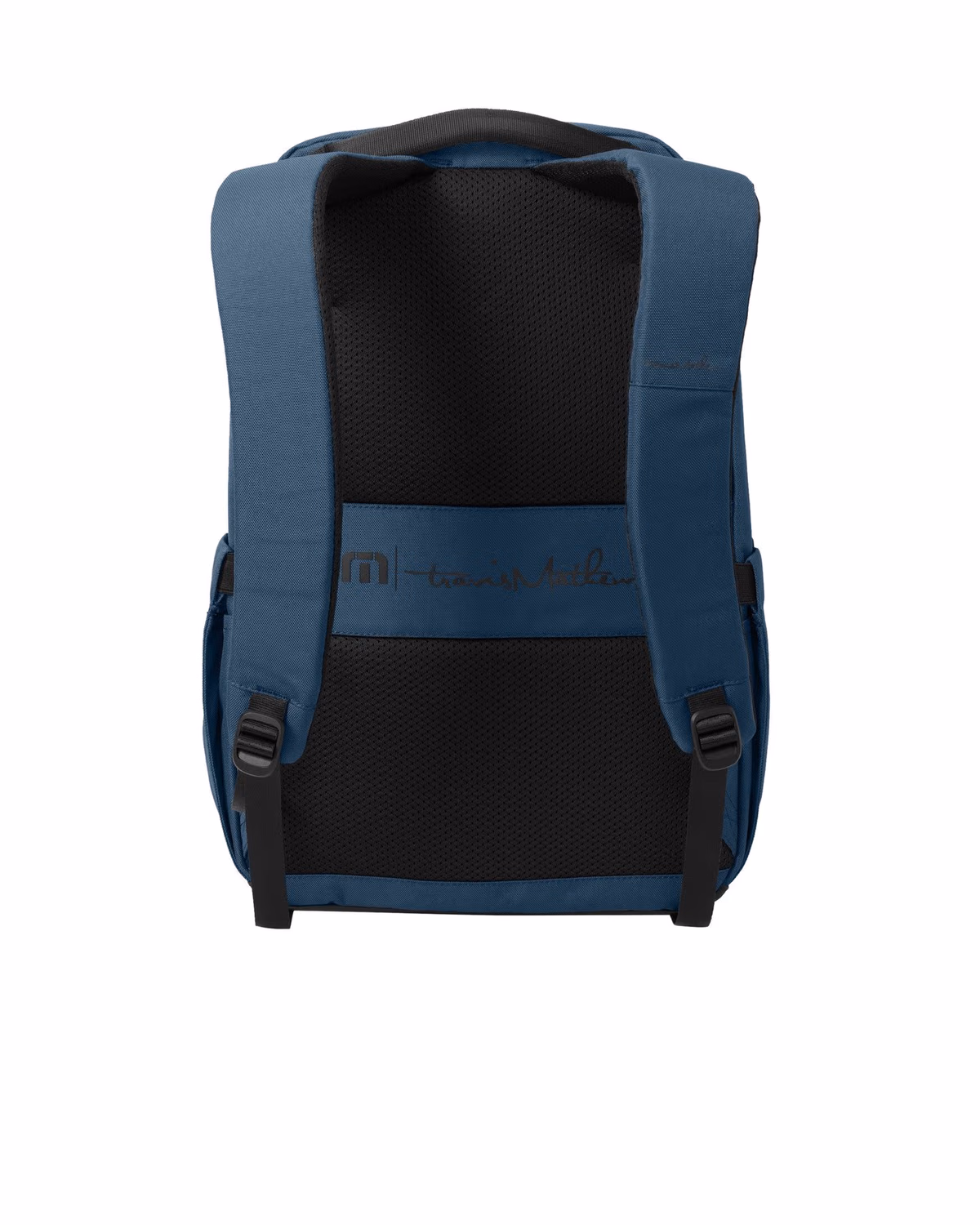 Custom TravisMathew Approach Backpack - Dusty Blue flat back