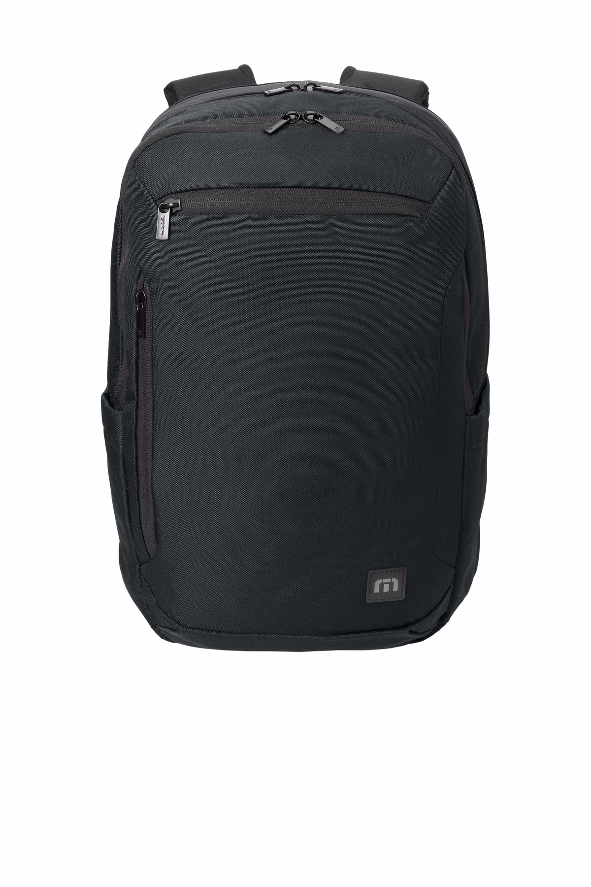 Custom TravisMathew Duration Backpack, Black, flat front