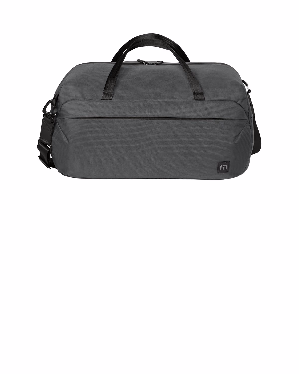 Custom TravisMathew Lateral Duffel, Graphite, back view