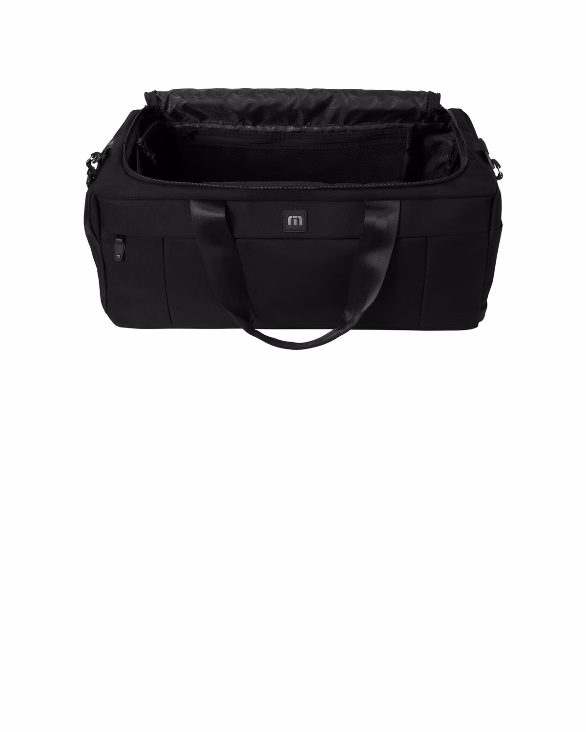 Custom TravisMathew Duration Duffel, Black, detail