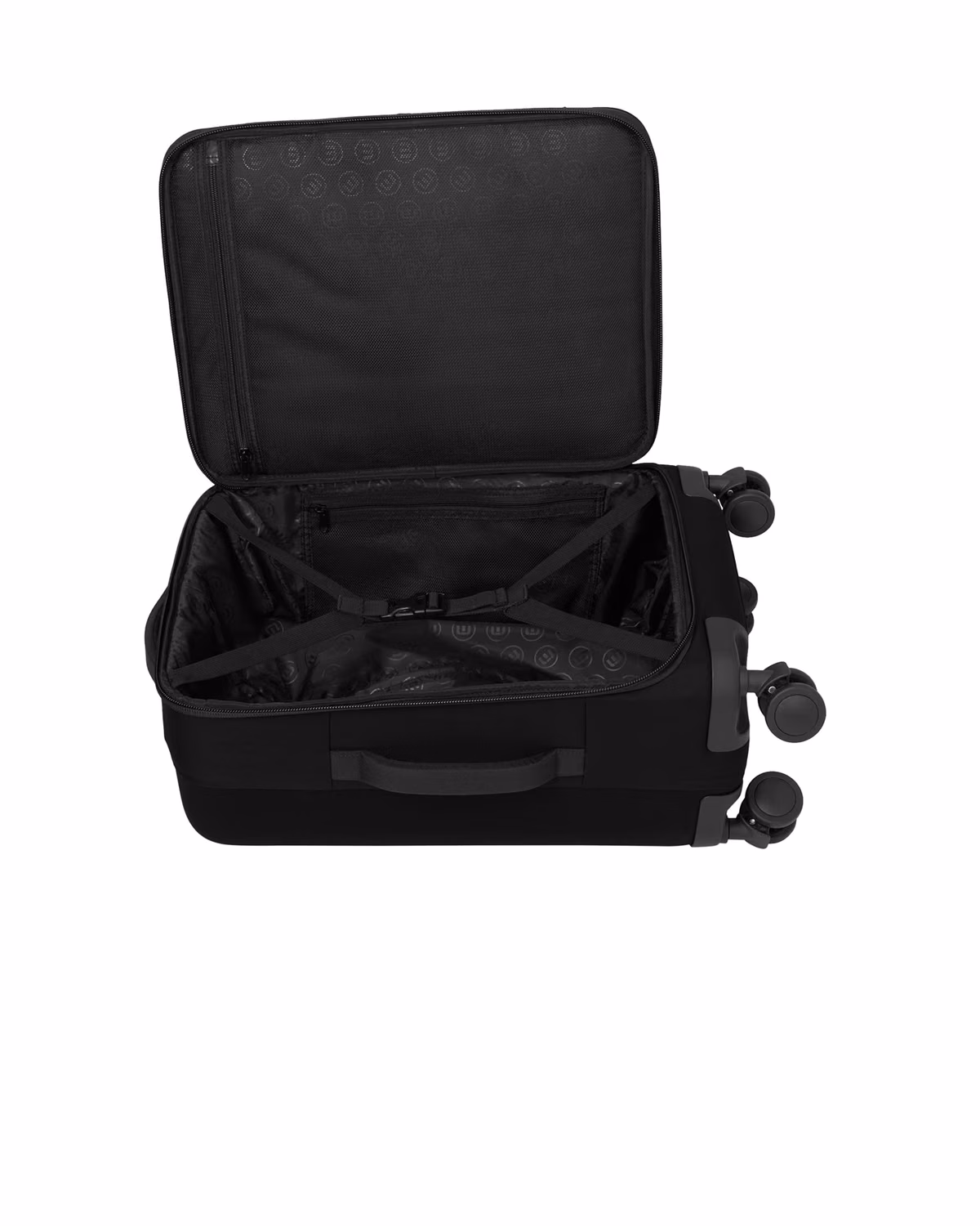 Custom TravisMathew Quad Carry-On Spinner, Black, detail