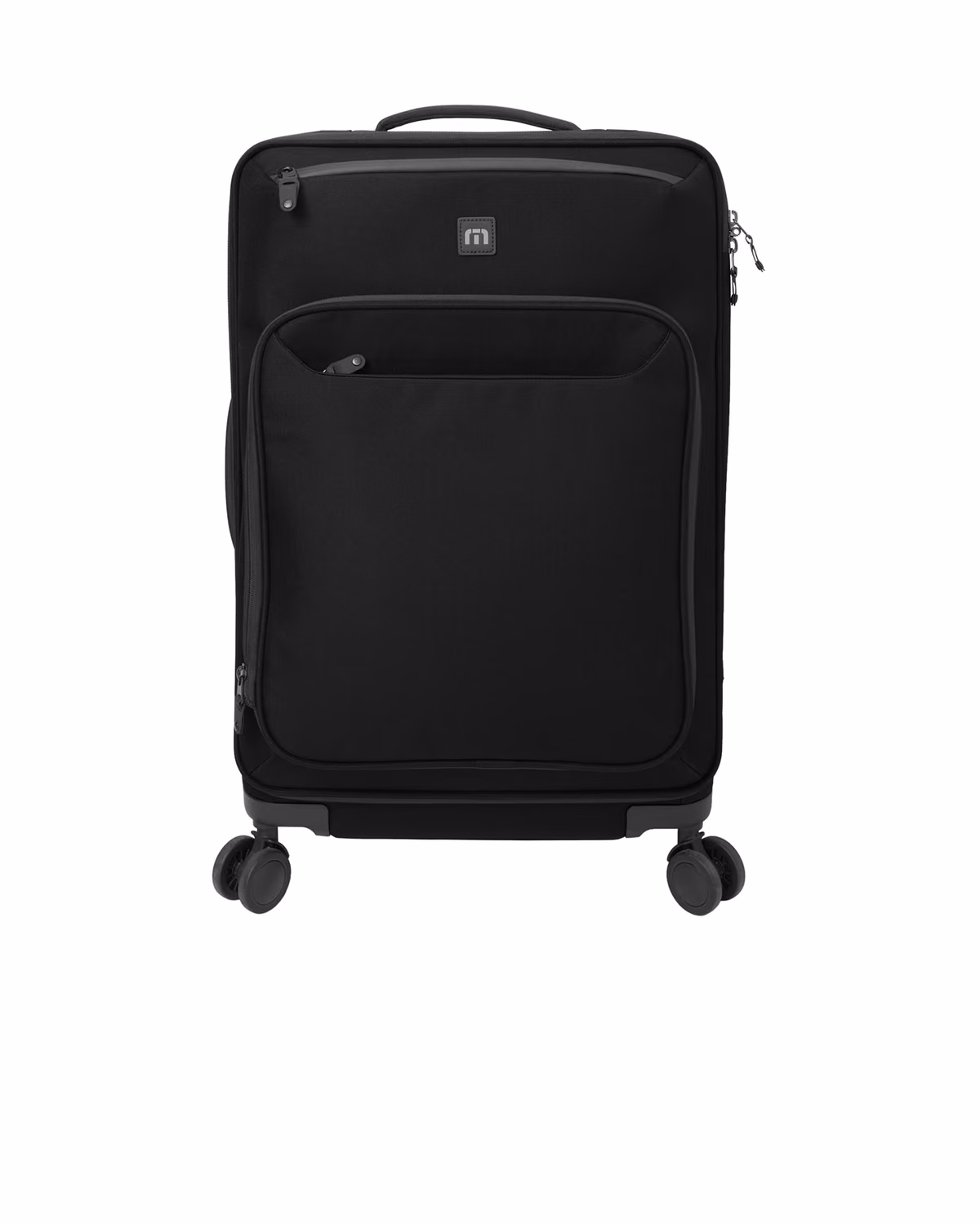 Custom TravisMathew Quad Checked Spinner, Black, front view