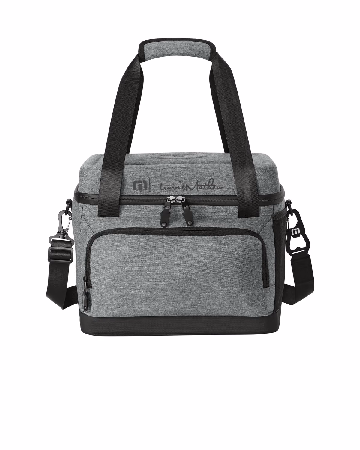 Custom TravisMathew Cruise 24-Can Cooler - Shadow Grey Heather front