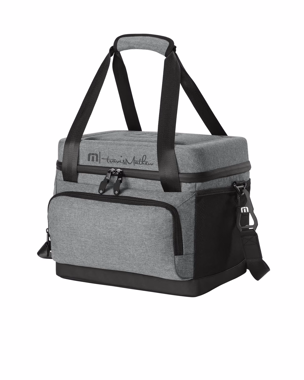 Custom TravisMathew Cruise 24-Can Cooler - Shadow Grey Heather side