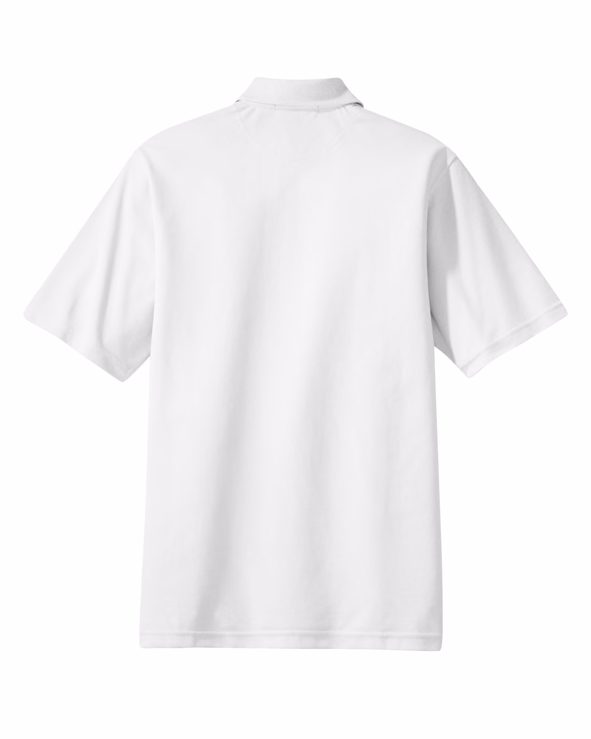 Custom Port Authority Rapid Dry Polo. K455, White, flat back
