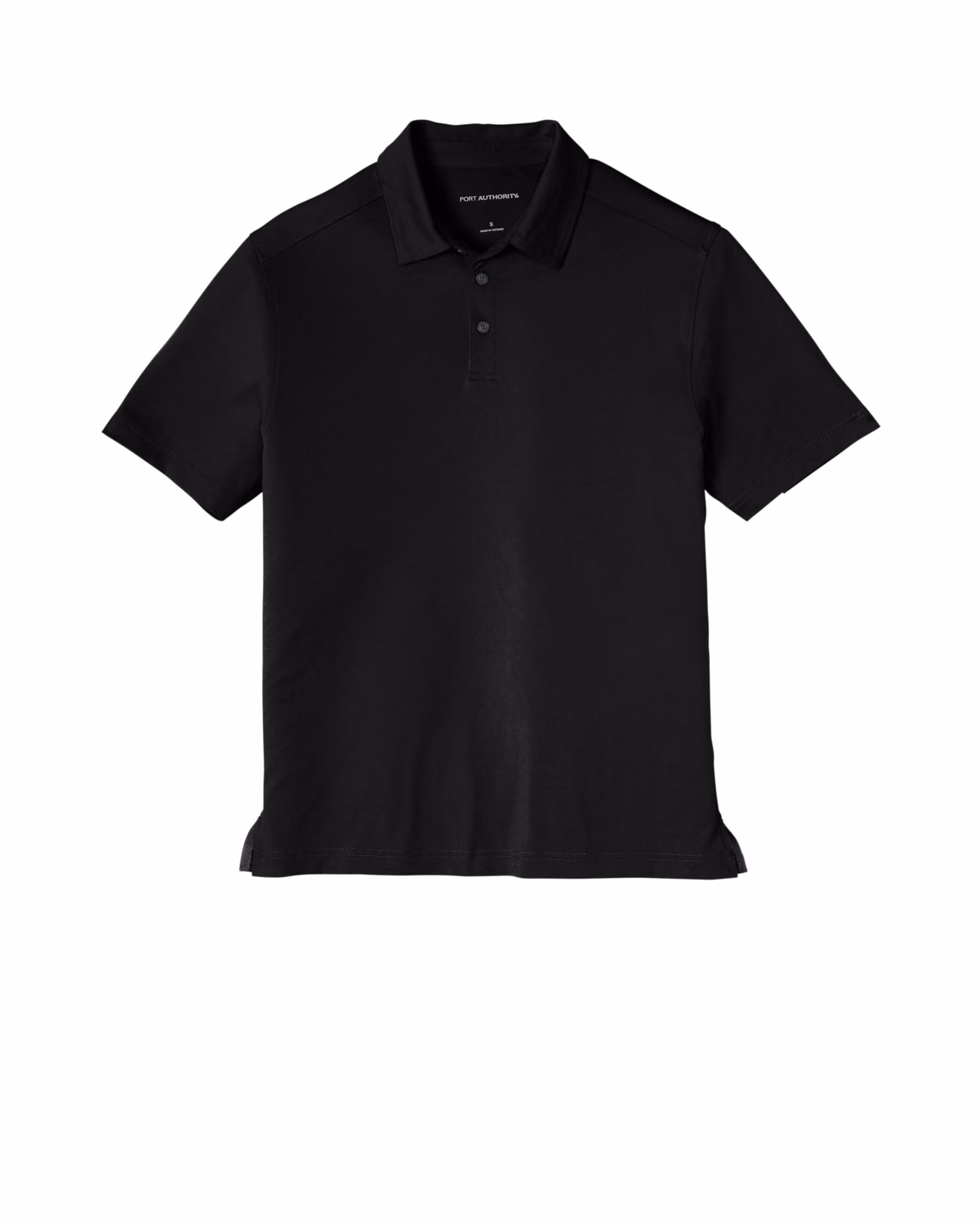Custom Port Authority City Stretch Polo K682, Black, flat front