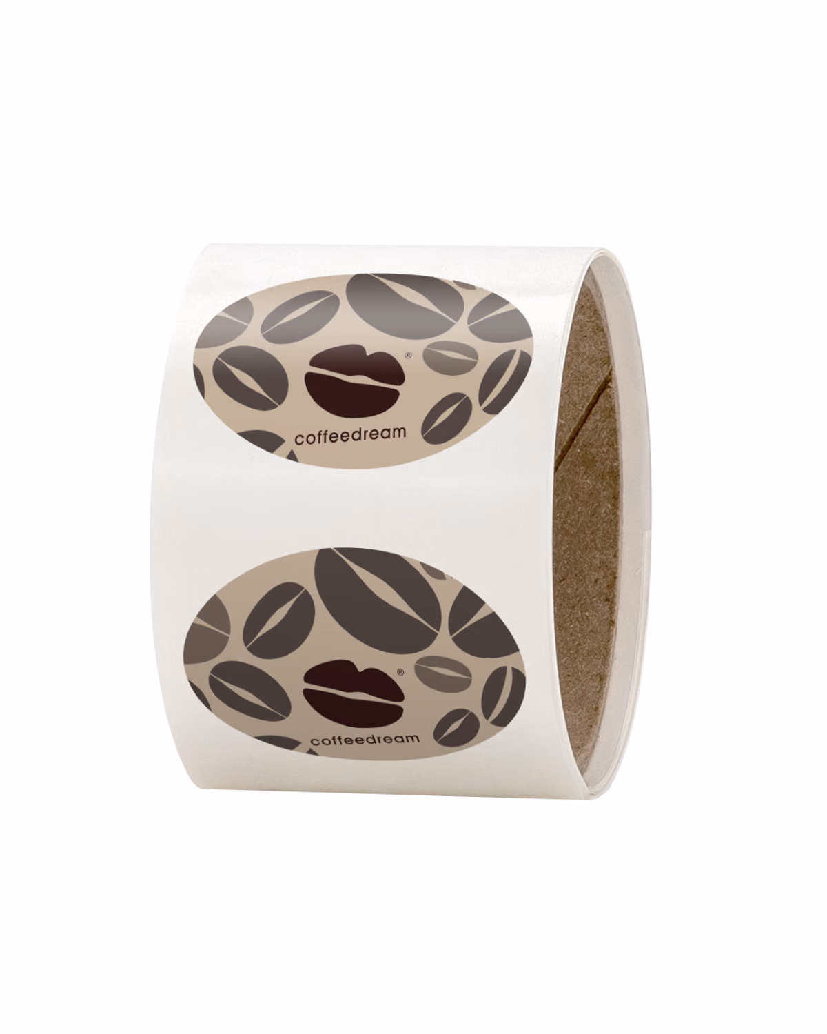 Custom 3" x 2" Oval Roll Labels
