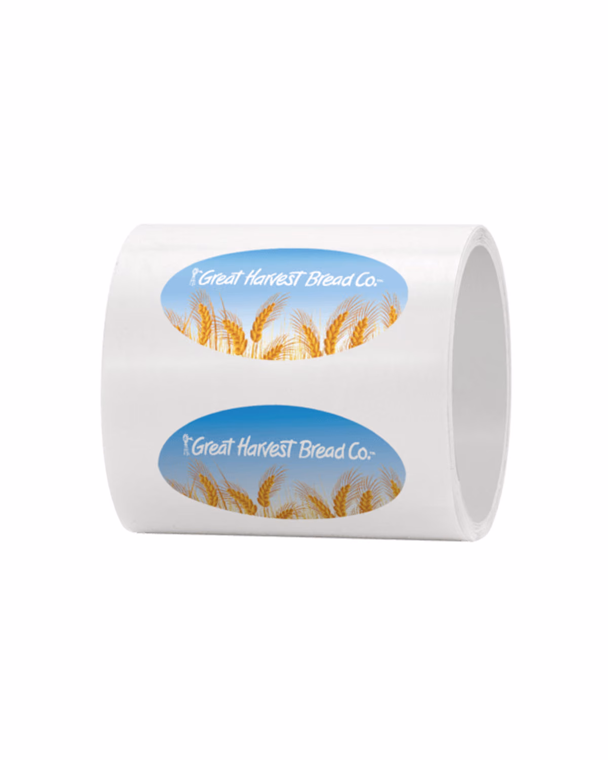 Custom 4" x 2" Oval Roll Labels 4