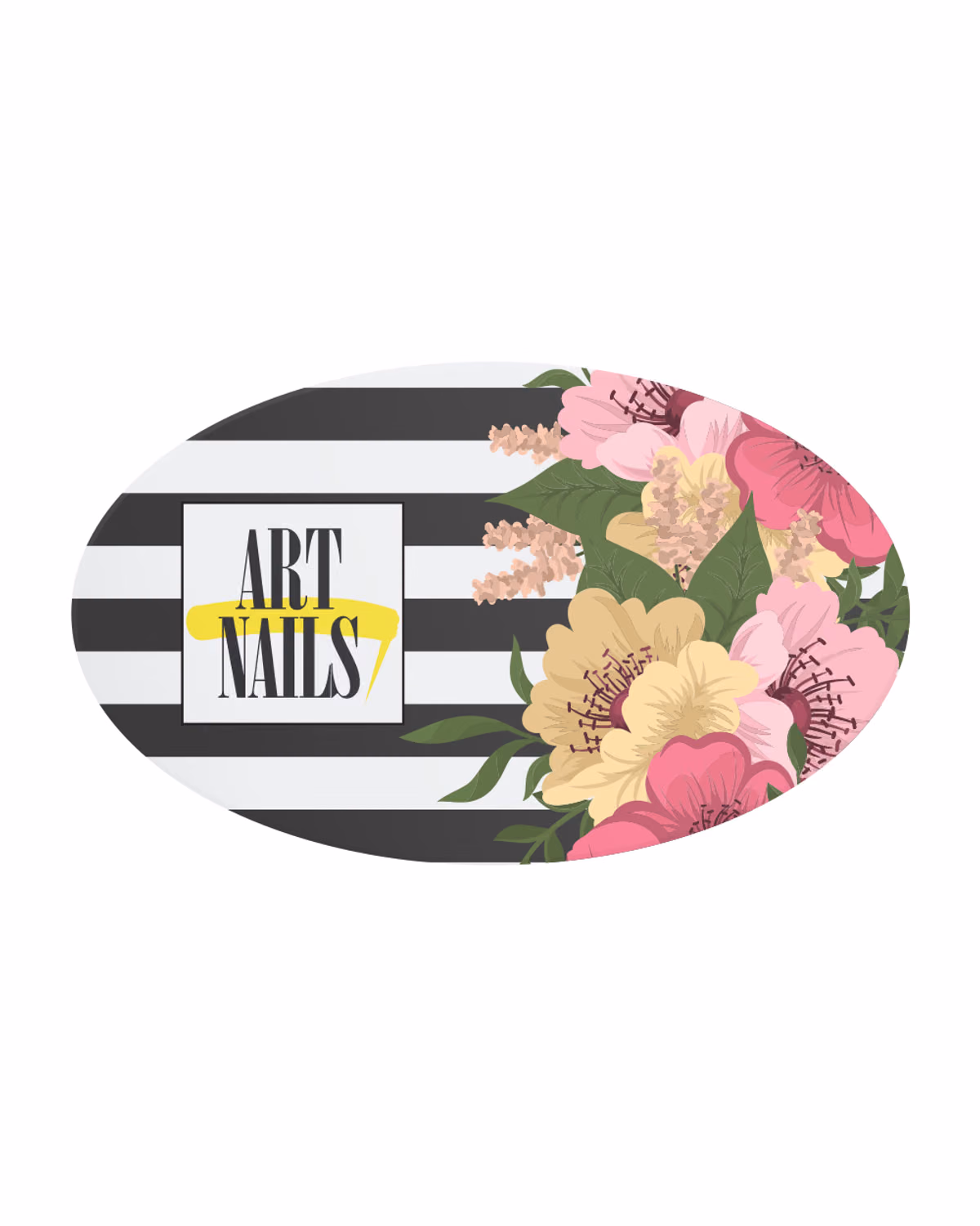 Custom 5" x 3" Oval Roll Labels 3