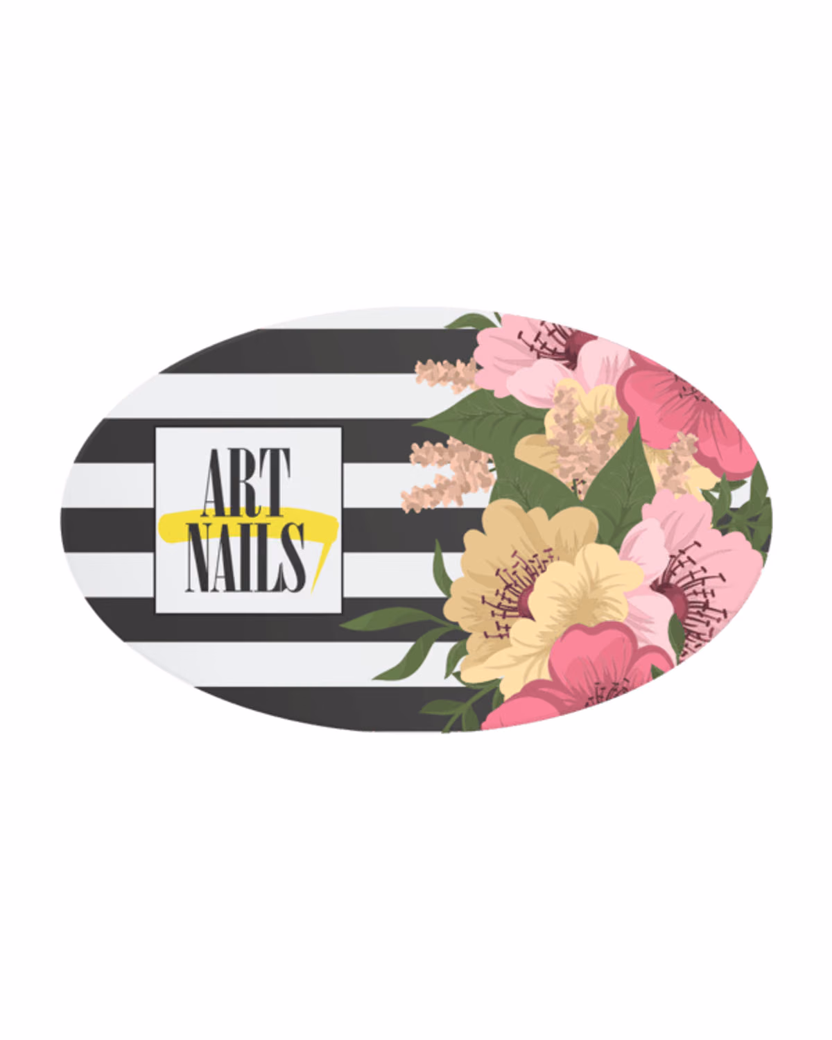 Custom 5" x 3" Oval Roll Labels 5