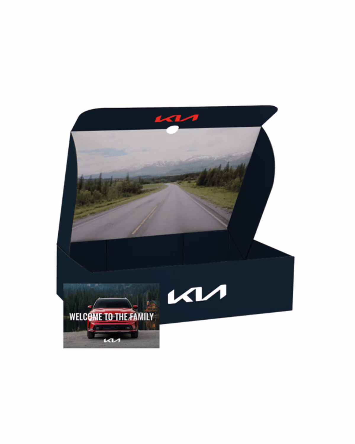 Custom 14" x 10" x 4" Flat Custom White Corrugate Gift Box 3
