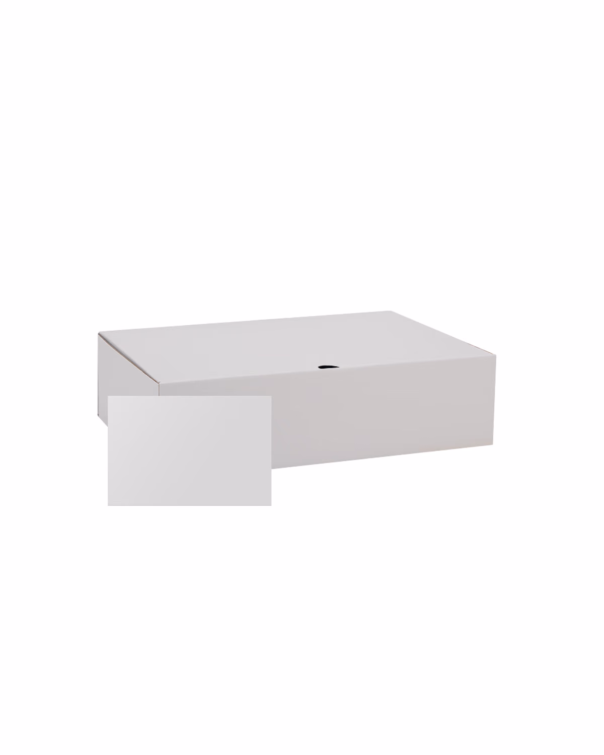Custom 14" x 10" x 4" Custom White Corrugate Gift Box and 4" x 6" Card 6